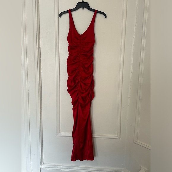 Reformation collection Smithfield red cherry ruffled dress - Picture 5 of 13